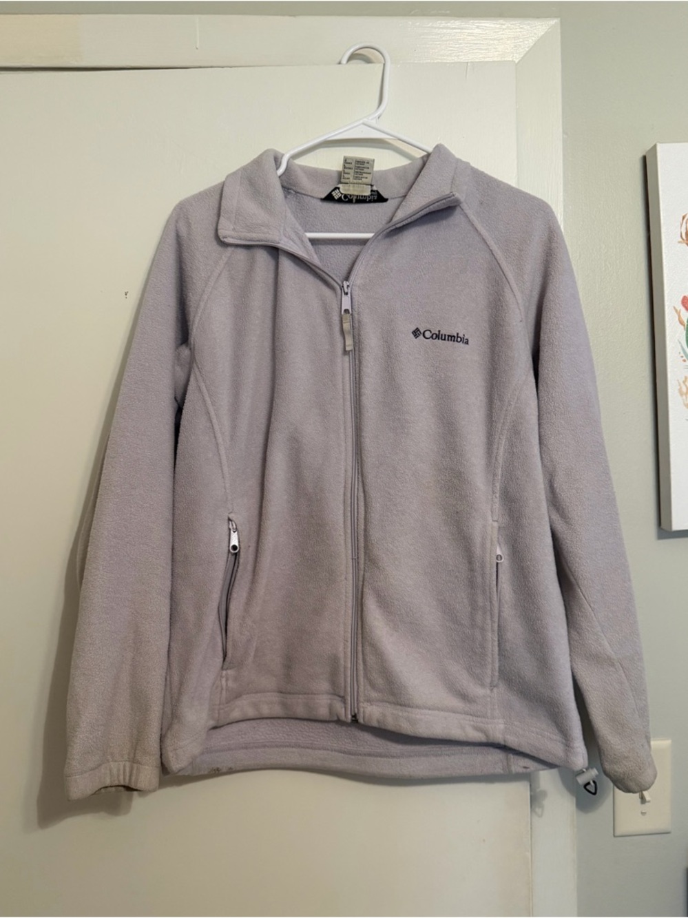 Columbia Soft Purple Full-Zip Fleece Jacket